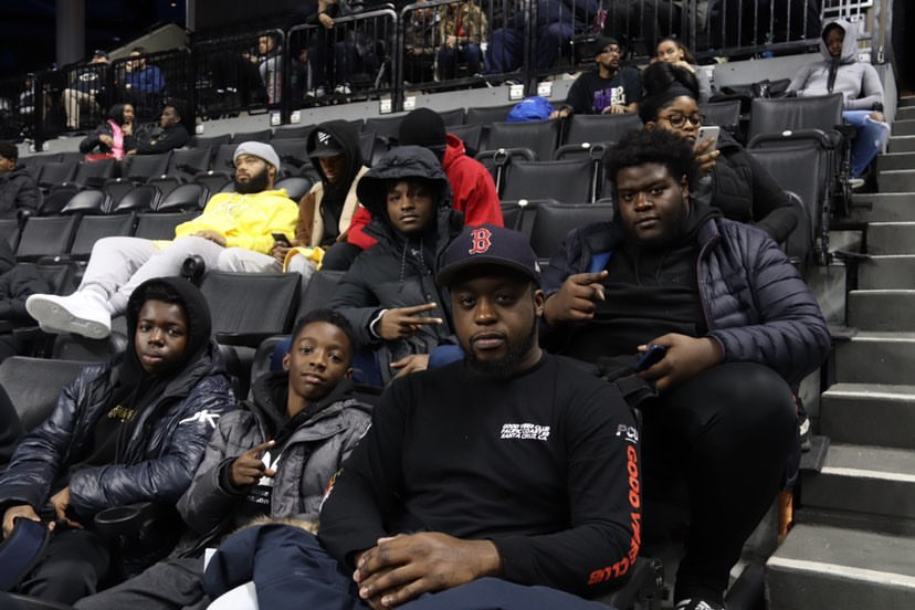 Howard Turner at a Brooklyn Nets game in Barclays Center